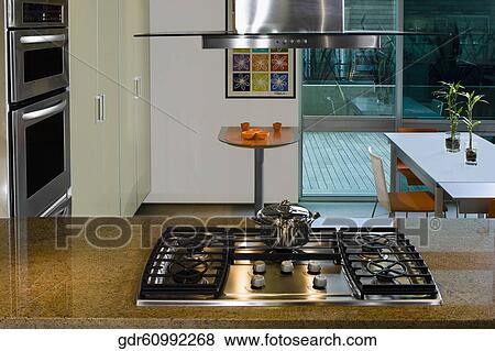 Stock Photo - Interiors of the kitchen. Fotosearch