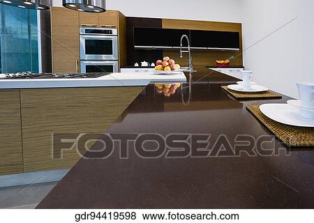 Interiors of the kitchen View Large Photo Image Stock Photo - Interiors of the kitchen. Fotosearch