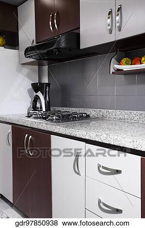 Interiors of the kitchen View Large Photo Image Stock Photo - Interiors of the kitchen. Fotosearch