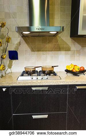 Stock Photograph - Interiors of the kitchen. Fotosearch