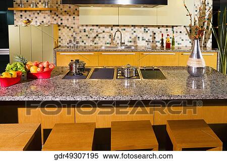 Interiors of the kitchen View Large Photo Image Stock Photography - Interiors of the kitchen. Fotosearch