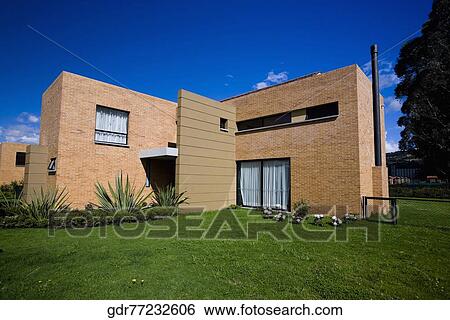 Lawn in front of a house View Large Photo Image Stock Photograph - Lawn in front of a house. Fotosearch