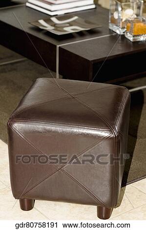 Ottoman in a living room View Large Photo Image Stock Image - Ottoman in a living room. Fotosearch