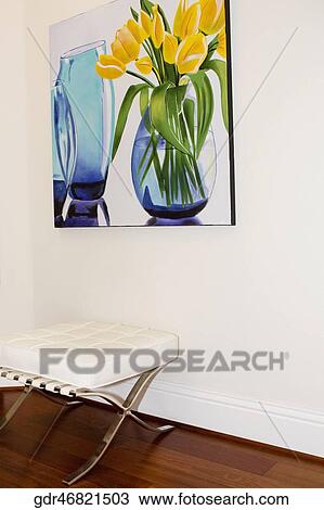 Paintings mounted on a wall View Large Photo Image Stock Image - Paintings mounted on a wall. Fotosearch