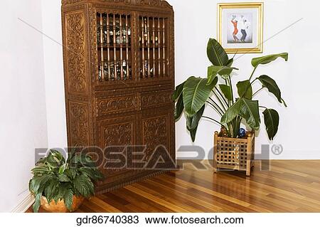 Plants in a living room View Large Photo Image Stock Image - Plants in a living room. Fotosearch