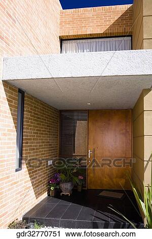Stock Image - Porch of a house. Fotosearch