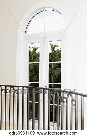 Railing in a house View Large Photo Image Stock Photo - Railing in a house. Fotosearch