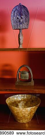 Stock Photo - Sculpture on a shelf. Fotosearch
