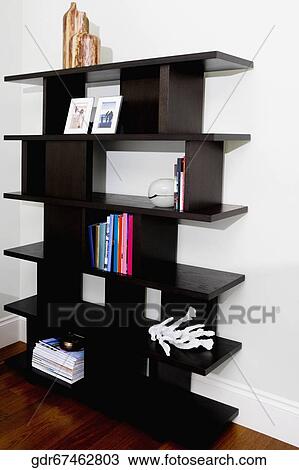 Shelf in a living room View Large Photo Image Stock Image - Shelf in a living room. Fotosearch