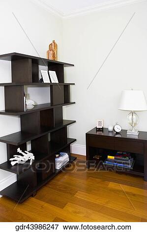 Shelf in a living room View Large Photo Image Stock Photo - Shelf in a living room. Fotosearch