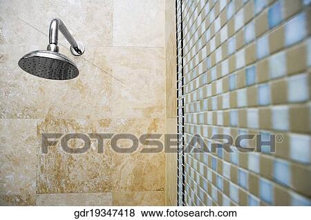 Shower in a bathroom View Large Photo Image Stock Photo - Shower in a bathroom. Fotosearch