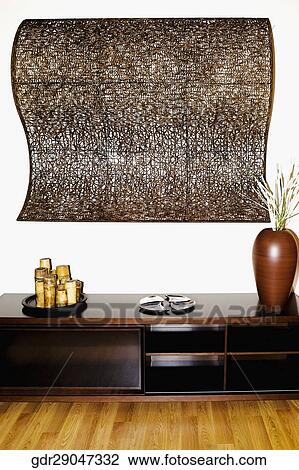 Showpieces on a sideboard View Large Photo Image Stock Image - Showpieces on a sideboard. Fotosearch
