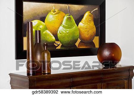 Showpieces on a sideboard View Large Photo Image Stock Image - Showpieces on a sideboard. Fotosearch