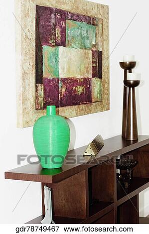 Showpieces on a sideboard View Large Photo Image Stock Photo - Showpieces on a sideboard. Fotosearch
