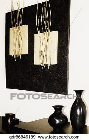Showpieces on a sideboard View Large Photo Image Stock Photo - Showpieces on a sideboard. Fotosearch