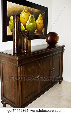 Showpieces on a sideboard View Large Photo Image Stock Photography - Showpieces on a sideboard. Fotosearch