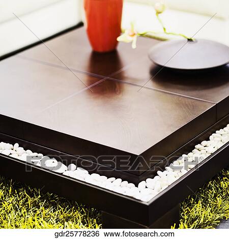 Stock Photograph - Showpieces on a table. Fotosearch