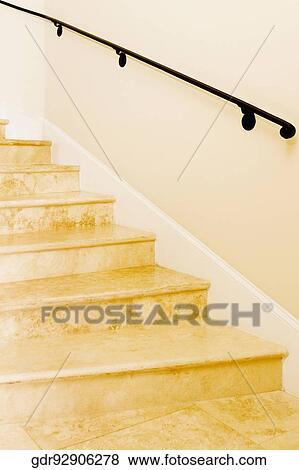 Staircase in a home View Large Photo Image Stock Photo - Staircase in a home. Fotosearch