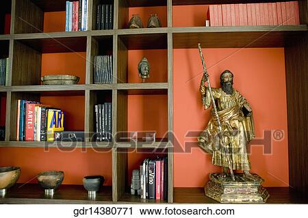 Statue in a shelf View Large Photo Image Stock Image - Statue in a shelf. Fotosearch