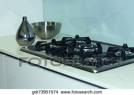 Stove in the kitchen View Large Photo Image Picture - Stove in the kitchen. Fotosearch