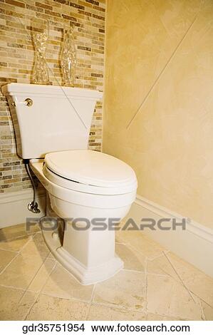 Toilet bowl in the bathroom View Large Photo Image Picture - Toilet bowl in the bathroom. Fotosearch