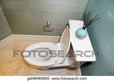 Toilet bowl in the bathroom View Large Photo Image Stock Image - Toilet bowl in the bathroom. Fotosearch