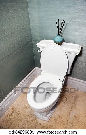 Toilet bowl in the bathroom View Large Photo Image Stock Photography - Toilet bowl in the bathroom. Fotosearch
