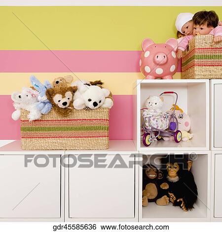 Toys in a kid room View Large Photo Image Stock Photograph - Toys in a kid room. Fotosearch