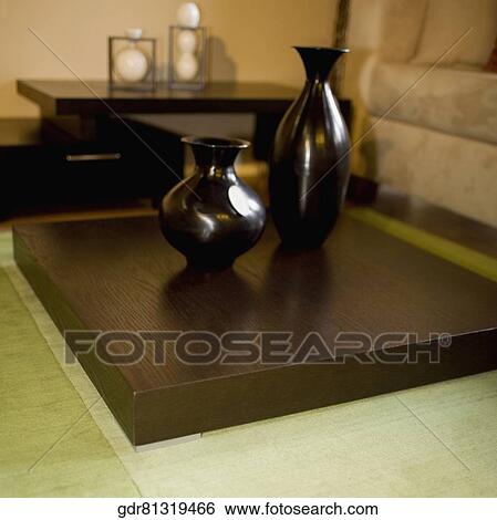 Two vases on a table View Large Photo Image Stock Photograph - Two vases on a table. Fotosearch