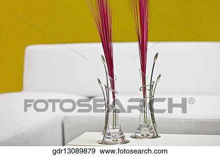 Stock Photo - Vases on a table. Fotosearch
