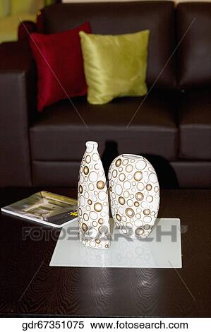 Vases on a table View Large Photo Image Stock Photography - Vases on a table. Fotosearch