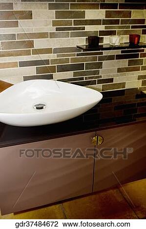 Washbasin in the bathroom View Large Photo Image Stock Image - Washbasin in the bathroom. Fotosearch