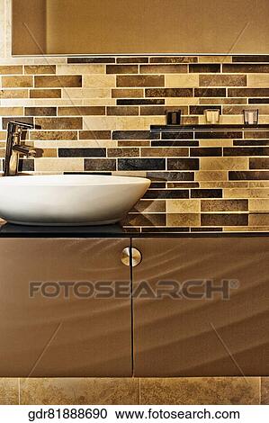 Washbasin in the bathroom View Large Photo Image Stock Image - Washbasin in the bathroom. Fotosearch