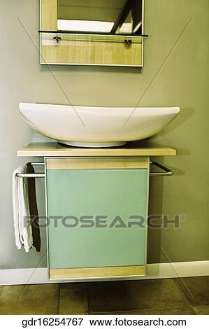 Stock Photo - Washbasin in the bathroom. Fotosearch