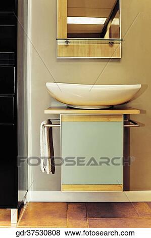 Stock Photo - Washbasin in the bathroom. Fotosearch