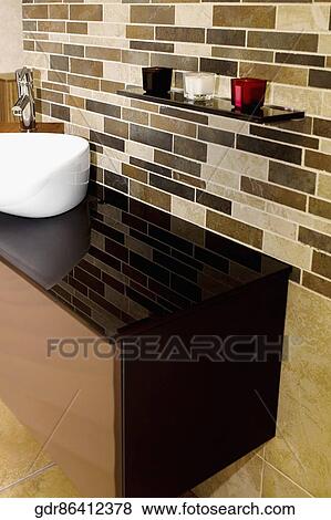 Washbasin in the bathroom View Large Photo Image Stock Photo - Washbasin in the bathroom. Fotosearch