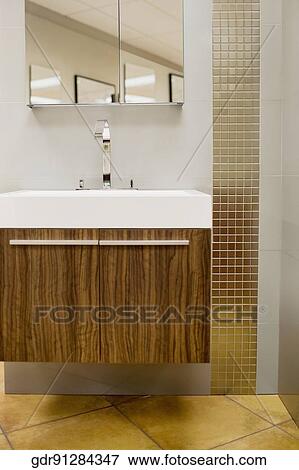 Washbasin in the bathroom View Large Photo Image Stock Photo - Washbasin in the bathroom. Fotosearch