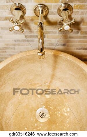 Washbasin in the bathroom View Large Photo Image Stock Photograph - Washbasin in the bathroom. Fotosearch