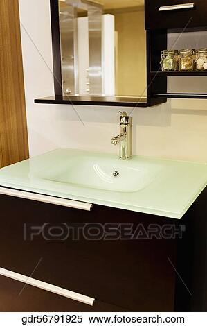 Washbasin in the bathroom View Large Photo Image Stock Photography - Washbasin in the bathroom. Fotosearch