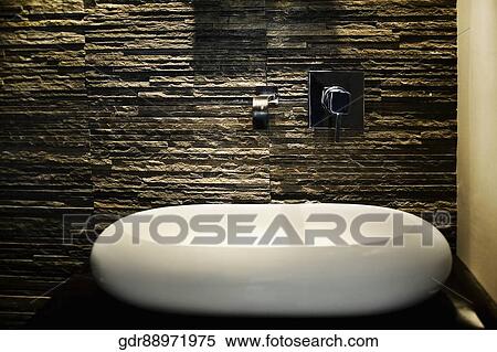 Stock Photography - Washbasin in the bathroom. Fotosearch