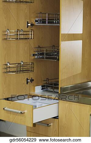 Stock Photo - Wire racks in the kitchen. Fotosearch