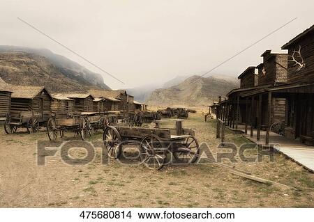 Abandoned horse carts in a town, Old Trail Town, Cody, Wyoming, USA View Large Photo Image Picture - Abandoned horse carts in a town, Old Trail Town, Cody, Wyoming, USA. Fotosearch