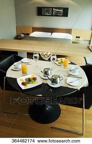 Breakfast on a table View Large Photo Image Picture - Breakfast on a table. Fotosearch