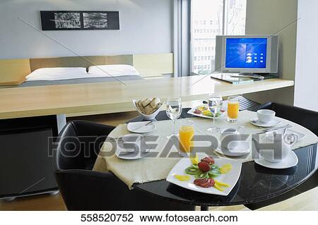 Stock Image - Breakfast on a table. Fotosearch