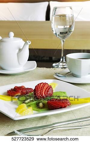 Breakfast on a table View Large Photo Image Stock Photo - Breakfast on a table. Fotosearch