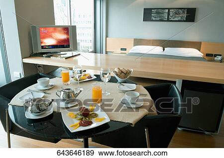 Stock Photo - Breakfast on a table. Fotosearch