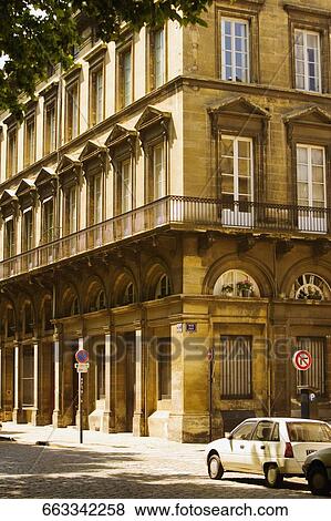 Building in a street, Rue Ferrere, Allees de Chartres, Bordeaux, France View Large Photo Image Stock Photo - Building in a street, Rue Ferrere, Allees de Chartres, Bordeaux, France. Fotosearch