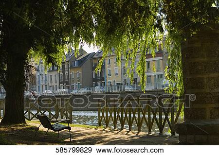 Buildings at the waterfront, Sarthe River, Le Mans, Sarthe, Pays-de-la-Loire, France View Large Photo Image Stock Photo - Buildings at the waterfront, Sarthe River, Le Mans, Sarthe, Pays-de-la-Loire, France. Fotosearch