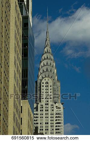Stock Photography - Buildings in a city, Chrysler Building, Manhattan, New York City, New York State, USA. Fotosearch