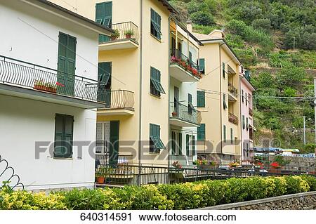 Buildings in a town, Cinque Terre National Park, Vernazza, La Spezia, Liguria, Italy View Large Photo Image Stock Image - Buildings in a town, Cinque Terre National Park, Vernazza, La Spezia, Liguria, Italy. Fotosearch